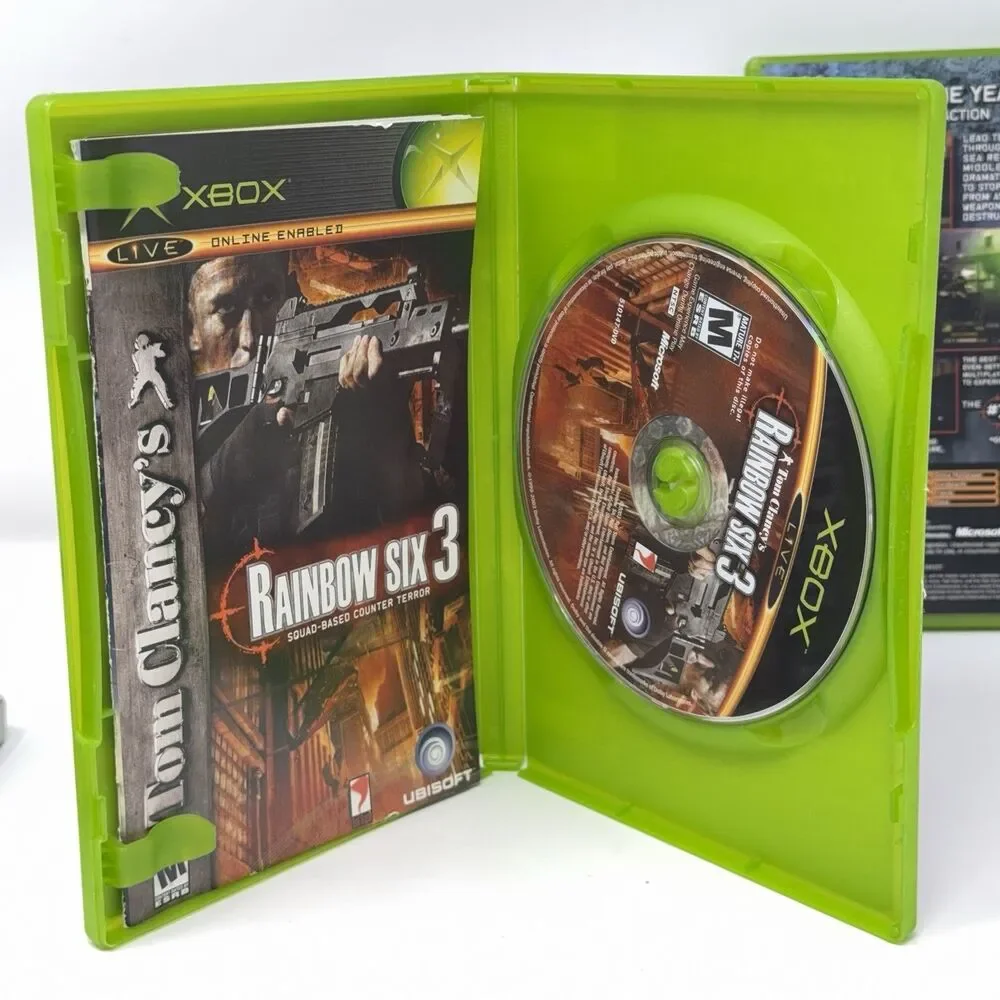 Tom Clancy Rainbow Six Xbox Lot 3 Lockdown Black Arrow CIB Refurbished Tested